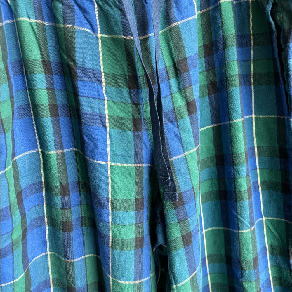 Victoria's Secret Blue and Green Plaid Pajama Shorts